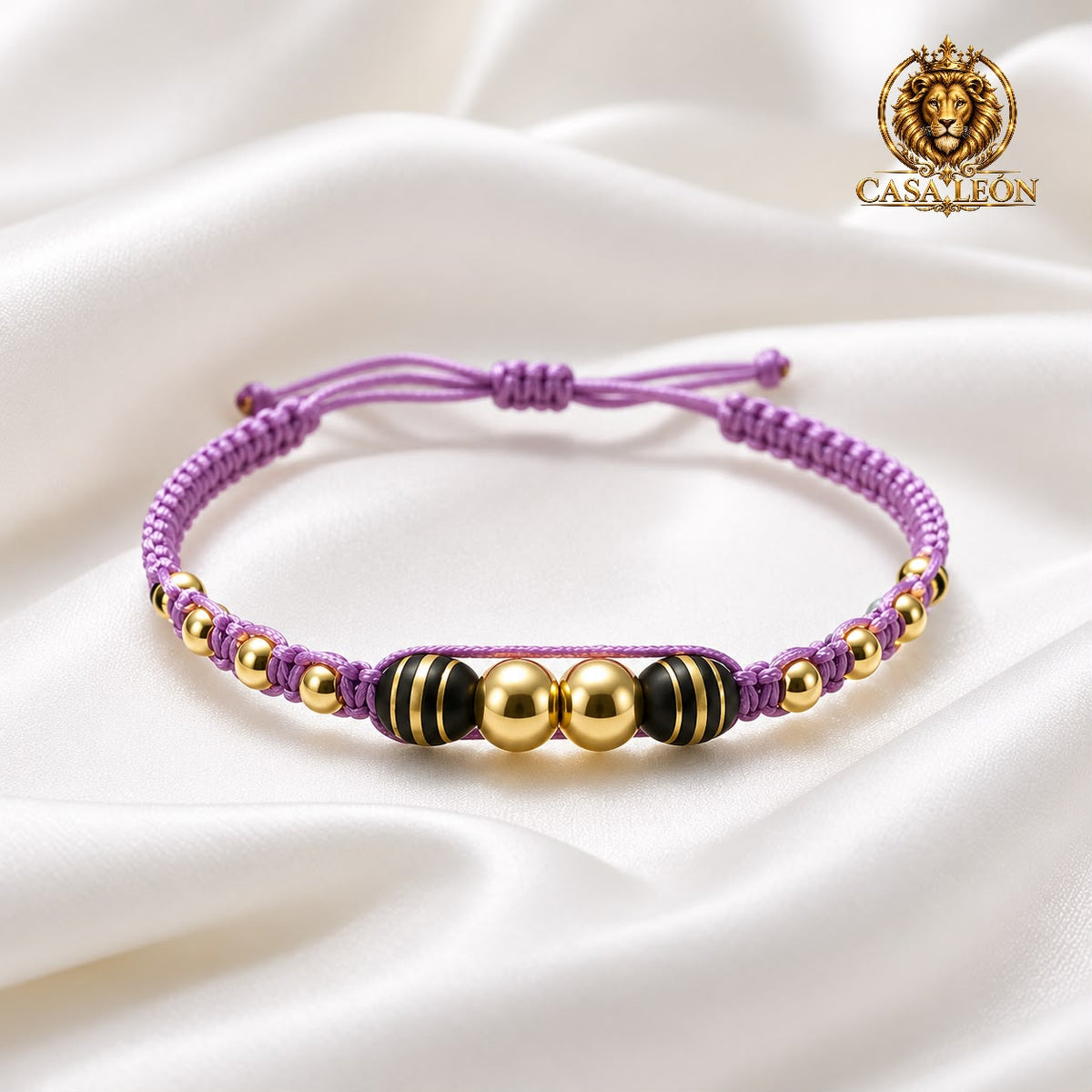 PULSERA LILA VALENTIA | CASA LEON