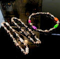 pulsera artesanal ovalo rose de 20 cm