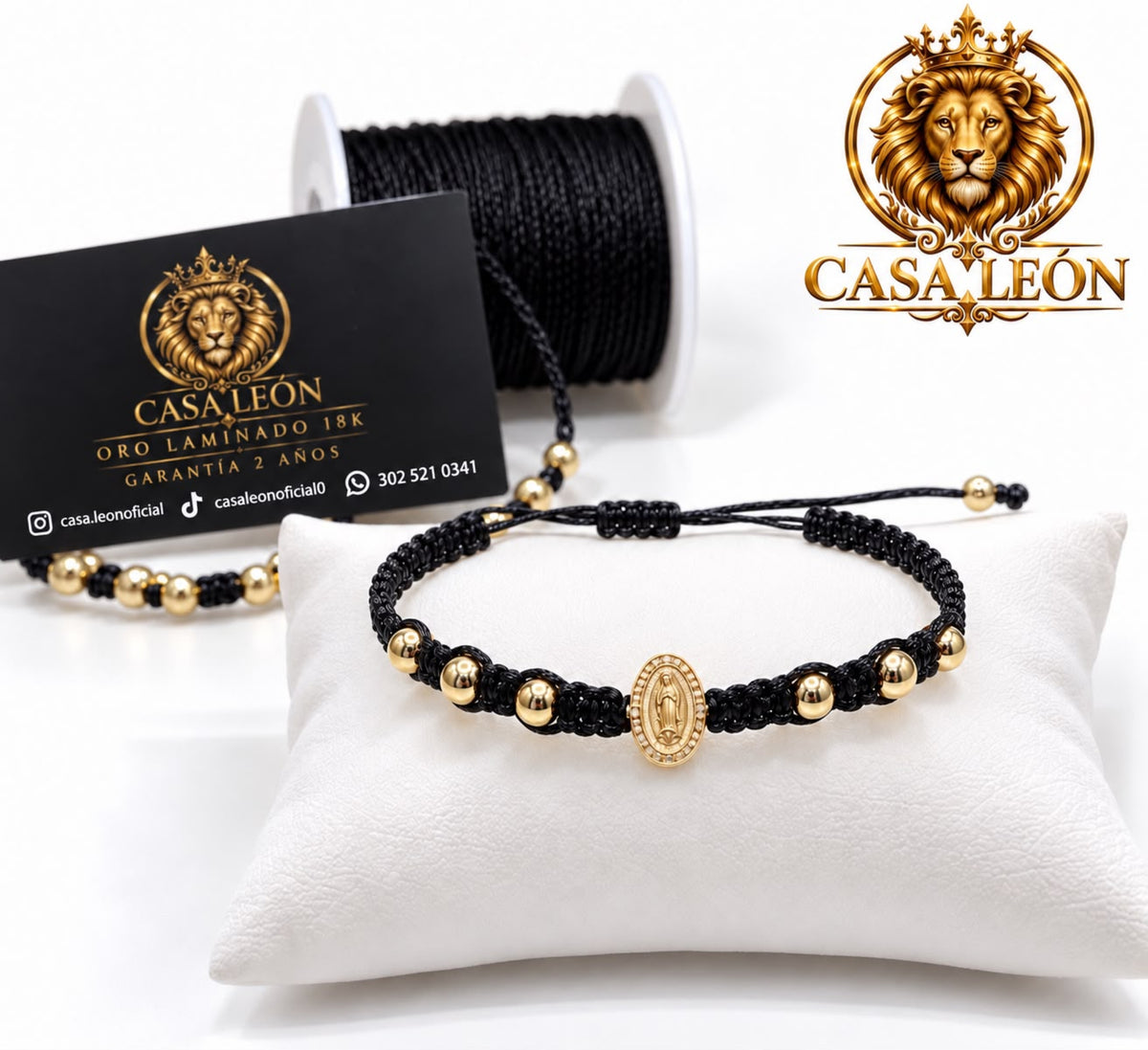 Brazalete Virgen de guadalupe 5MM | casa león