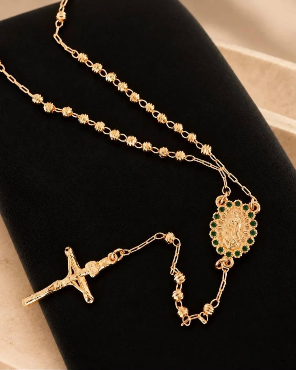 ROSARIO VIRGEN DE GUADALUPE EN DIAMANTADO 3MM 60CM