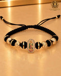 BRAZALETE VIRGEN DE GUADALUPE DIAMANTADO 8MM